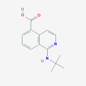 molecular formula C14H16N2O2 B8432971 1-(t-Butylamino)isoquinoline-5-carboxylic acid 