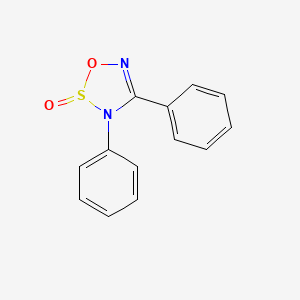 molecular formula C13H10N2O2S B8433043 3,4-Diphenyl-1,2lambda~4~,3,5-oxathiadiazol-2(3H)-one CAS No. 3815-50-7