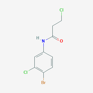 molecular formula C9H8BrCl2NO B8433059 N-(4-bromo-3-chloro-phenyl)-3-chloro-propionamide 
