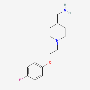 molecular formula C14H21FN2O B8433086 4-Aminomethyl-1-[2-(4-fluorophenoxy)ethyl]piperidine 