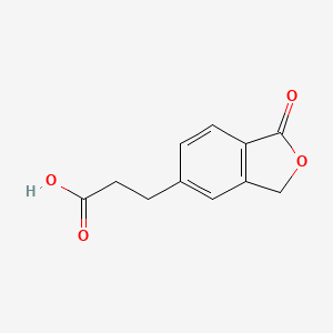 molecular formula C11H10O4 B8433091 3-(1-Oxo-1,3-dihydro-isobenzofuran-5-yl)-propionic acid 