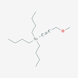 molecular formula C16H32OSn B8433116 (3-Methoxy-1-propynyl)tributylstannane 