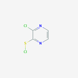 molecular formula C4H2Cl2N2S B8433157 3-Chloro-2-pyrazinesulfenyl chloride 