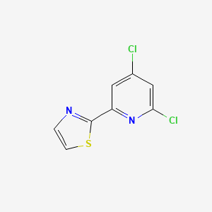 molecular formula C8H4Cl2N2S B8433176 2-(4,6-Dichloropyridin-2-yl)thiazole 