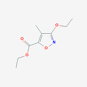 molecular formula C9H13NO4 B8433198 Ethyl 3-Ethoxy-4-methylisoxazole-5-carboxylate 