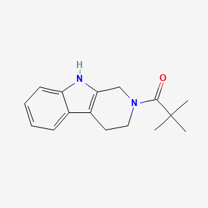 molecular formula C16H20N2O B8433219 2,2-Dimethyl-1-(1,3,4,9-tetrahydro-pyrido[3,4-b]indol-2-yl)-propan-1-one 