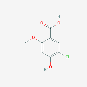 molecular formula C8H7ClO4 B8433243 5-Chloro-4-hydroxy-2-methoxybenzoic acid 