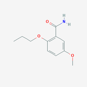 molecular formula C11H15NO3 B8433260 5-Methoxy-2-propoxybenzamide 