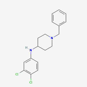 molecular formula C18H20Cl2N2 B8433281 1-Benzyl-4-[(3,4-dichlorophenyl)amino]piperidine 