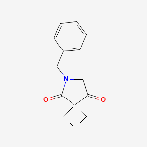 molecular formula C14H15NO2 B8433297 6-Benzyl-6-azaspiro[3.4]octane-5,8-dione 