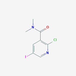 2-chloro-5-iodo-N,N-dimethylnicotinamide