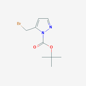 molecular formula C9H13BrN2O2 B8433407 5-Bromomethyl-pyrazole-1-carboxylic acid tert-butyl ester 