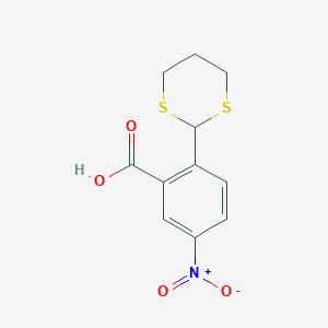 2-[1,3-Dithian-2-yl]-5-nitrobenzoic acid