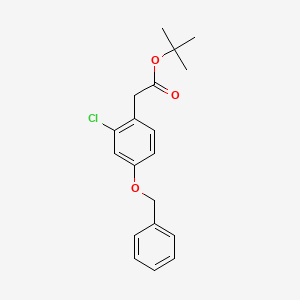 molecular formula C19H21ClO3 B8433466 Tert-butyl [4-(benzyloxy)-2-chlorophenyl]acetate 