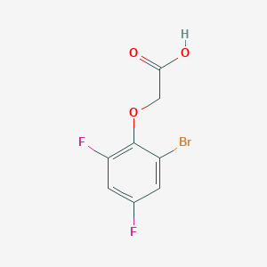 molecular formula C8H5BrF2O3 B8433512 (2-Bromo-4,6-difluoro-phenoxy)-acetic acid 