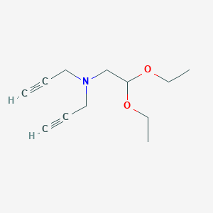 molecular formula C12H19NO2 B8433522 2,2-diethoxy-N,N-bis-(2-propynyl)ethylamine 