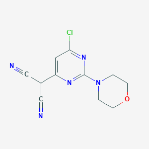 2-(6-Chloro-2-morpholinopyrimidin-4-yl)malononitrile
