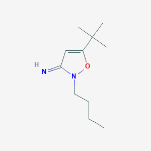 molecular formula C11H20N2O B8433582 5-tert-butyl-2-butylisoxazol-3(2H)-imine 