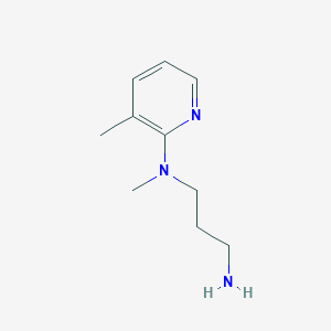 molecular formula C10H17N3 B8433635 2-[N-(3-aminopropyl)-N-methylamino]-3-methylpyridine 