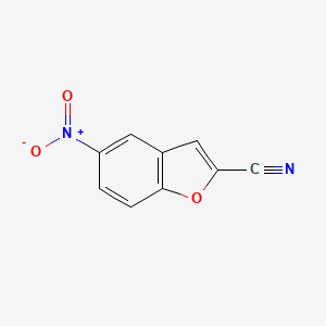 molecular formula C9H4N2O3 B8433654 2-Cyano-5-nitrobenzofuran 