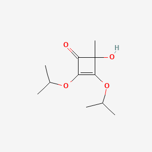 molecular formula C11H18O4 B8433669 2,3-Diisopropoxy-4-hydroxy-4-methyl-2-cyclobutene-1-one 
