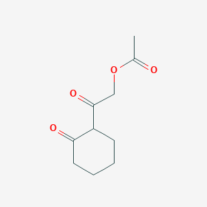 molecular formula C10H14O4 B8433694 2-Acetoxyacetylcyclohexanone 