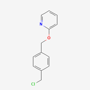 molecular formula C13H12ClNO B8433731 2-(4-Chloromethyl-benzyloxy)-pyridine 