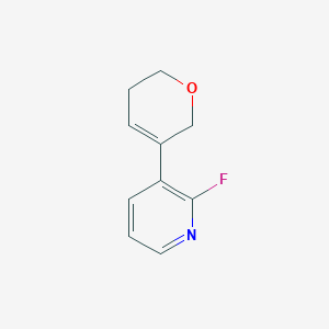 molecular formula C10H10FNO B8433737 3-(5,6-dihydro-2H-pyran-3-yl)-2-fluoropyridine 