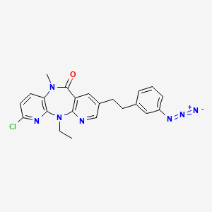 13-[2-(3-Azidophenyl)ethyl]-5-chloro-2-ethyl-9-methyl-2,4,9,15-tetraazatricyclo[9.4.0.0^{3,8}]pentadeca-1(15),3(8),4,6,11,13-hexaen-10-one