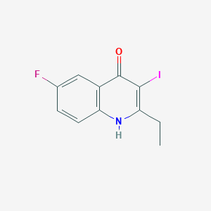 2-ethyl-6-fluoro-3-iodoquinolin-4(1H)-one