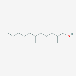 molecular formula C14H30O B8433775 2,6,10-Trimethylundecan-1-OL CAS No. 7289-30-7