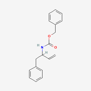 molecular formula C18H19NO2 B8433862 2-Benzyloxycarbonylamino-1-phenyl-3-butene 