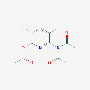 6-(N-acetylacetamido)-3,5-diiodopyridin-2-yl acetate