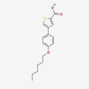 4-(4-(Hexyloxy)phenyl)thiophene-2-carboxylic acid