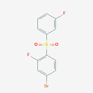 4-Bromo-2-fluoro-1-[(3-fluorophenyl)sulfonyl]benzene