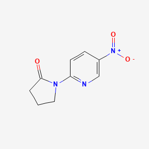 molecular formula C9H9N3O3 B8434062 1-(5-Nitropyridin-2-yl)pyrrolidin-2-one 