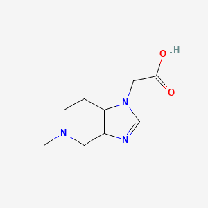molecular formula C9H13N3O2 B8434065 (5-Methyl-4,5,6,7-tetrahydro-imidazo[4,5-c]pyridin-1-yl)-acetic acid 