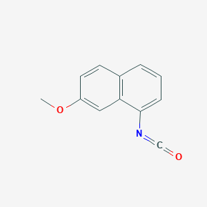 molecular formula C12H9NO2 B8434073 1-Isocyanato-7-methoxynaphthalene 