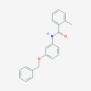 molecular formula C21H19NO2 B8434092 3'-Benzyloxy-2-methylbenzanilide 