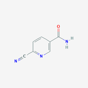 molecular formula C7H5N3O B084341 6-氰基烟酰胺 CAS No. 14178-45-1