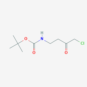 molecular formula C9H16ClNO3 B8434119 Boc-beta-Ala-CH2Cl 