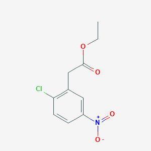 molecular formula C10H10ClNO4 B8434138 Ethyl 2-(2-chloro-5-nitrophenyl)acetate 