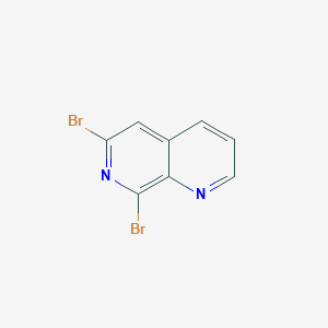 molecular formula C8H4Br2N2 B8434192 6,8-Dibromo-1,7-naphthyridine 