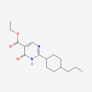 Ethyl trans-4-hydroxy-2-(4-propylcyclohexyl)-5-pyrimidinecarboxylate