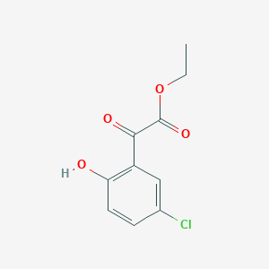 molecular formula C10H9ClO4 B8434330 Ethyl 5-chloro-2-hydroxy-alpha-oxobenzenacetate 
