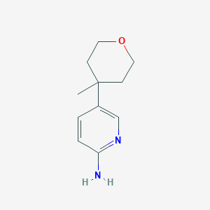 5-(4-methyltetrahydro-2H-pyran-4-yl)pyridin-2-amine