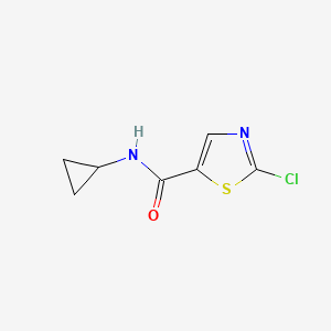 molecular formula C7H7ClN2OS B8434405 2-chloro-N-cyclopropylthiazole-5-carboxamide 