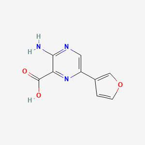 3-Amino-6-(furan-3-yl)pyrazine-2-carboxylic acid
