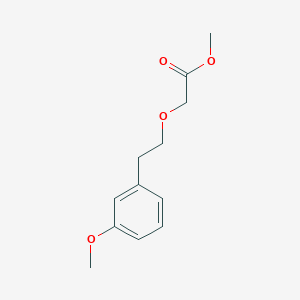 molecular formula C12H16O4 B8434449 [2-(3-Methoxy-phenyl)-ethoxy]-acetic acid methyl ester 