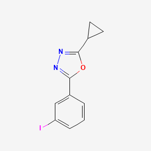 2-Cyclopropyl-5-(3-iodophenyl)-1,3,4-oxadiazole